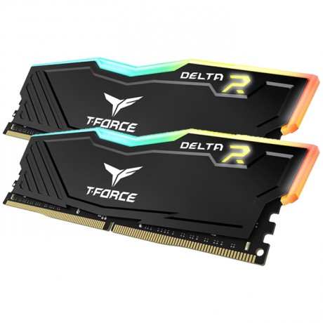 Team T-Force Delta RGB Black 32GB 2x16GB 3200MHz CL16 DDR4 Gaming Ram (TF3D432G3200HC16FDC01)