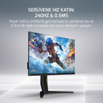 27 GAMEPOWER ROYAL V40 FLAT 0.5MS 240Hz IPS MONITOR 