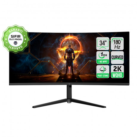 34 GAMEPOWER WQ34 CURVED 1MS 180Hz MONITOR
