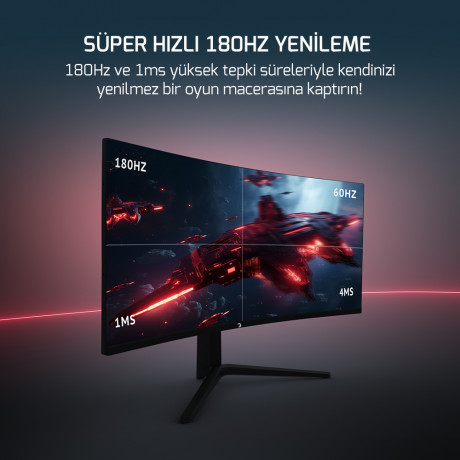 34 GAMEPOWER WQ34 CURVED 1MS 180Hz MONITOR