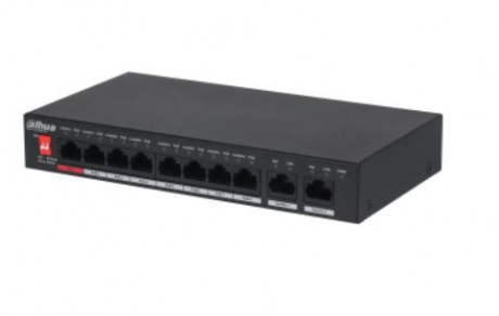 DAHUA PFS3010-8ET-96-V2 8 PORT 8XFE-2XGE 96W POE SWİTCH