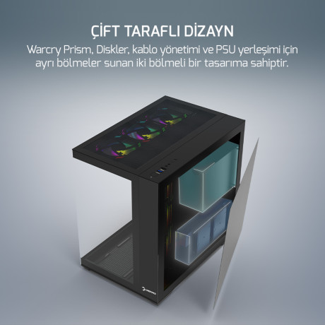 GAMEPOWER WARCRY PRISM 4XARGB FAN GAMING KASA 850W