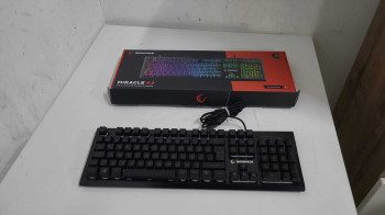 RAMPAGE MIRACLE K2 SIYAH USB RGB Q KLAVYE(OUTLET)
