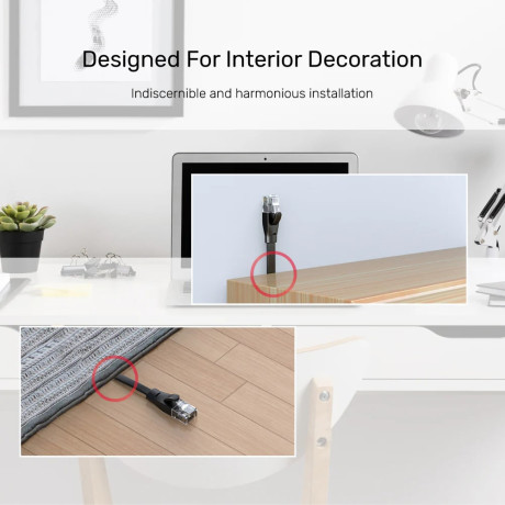 UNITEK CAT6 PATCH KABLO 10MT FLAT (C1813GBK)