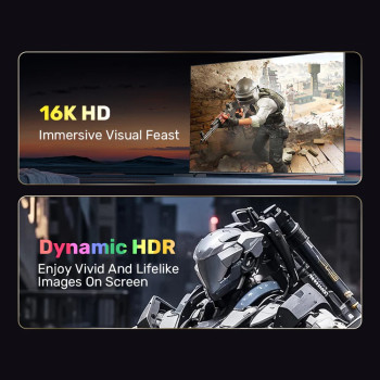 UNITEK DISPLAY PORT 2.1 KABLO 1MT 16K C1626GY01-1M)