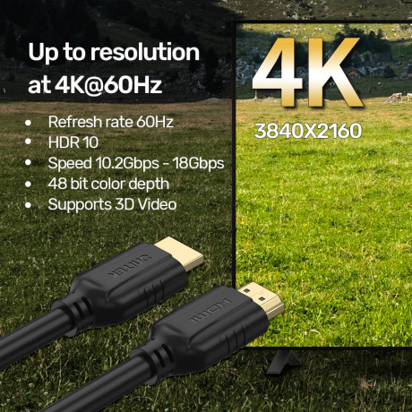UNITEK HDMI2.0 KABLO 3MT 4K&60Hz (C11079BK-3M)