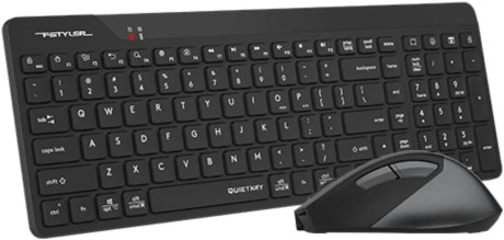 A4 TECH FG2400 Q 2.4 GHZ AİR2 SİYAH KLAVYE+MOUSE